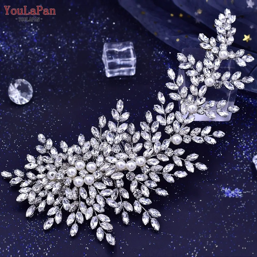 Shiny Bridal Headdress - Luxury Wedding Headband - Women's Hair Accessories, Queen Headpiece, Party, Banquet Headwear
