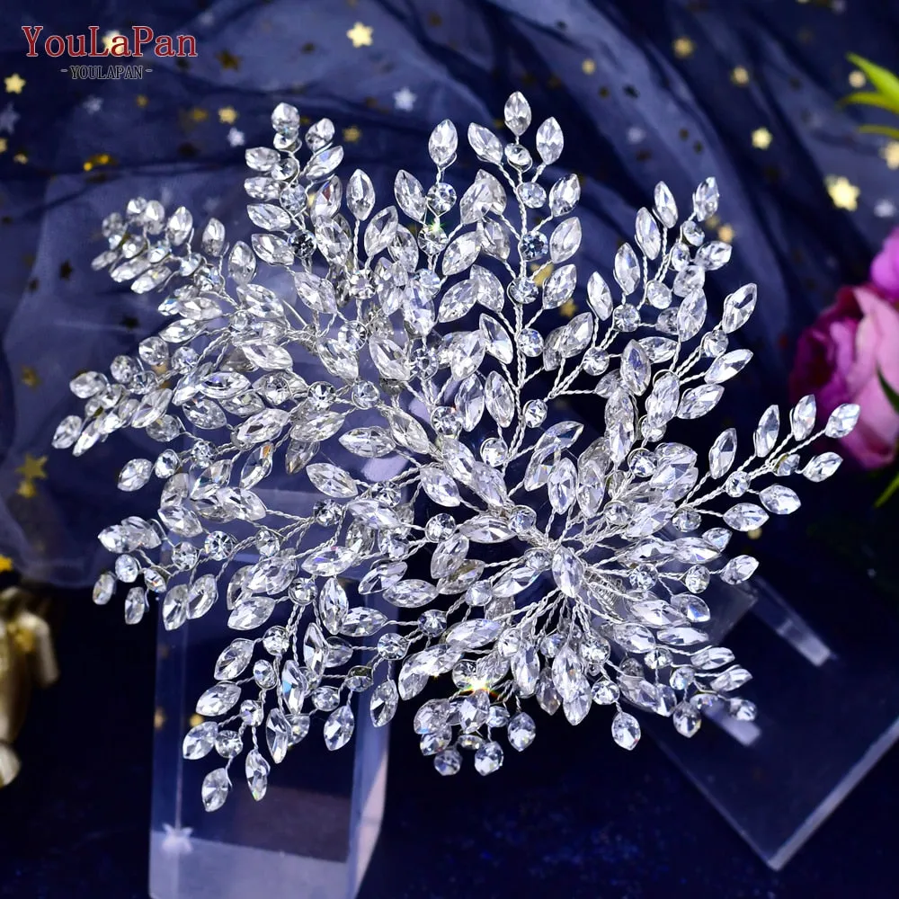 Shiny Bridal Headdress - Luxury Wedding Headband - Women's Hair Accessories, Queen Headpiece, Party, Banquet Headwear