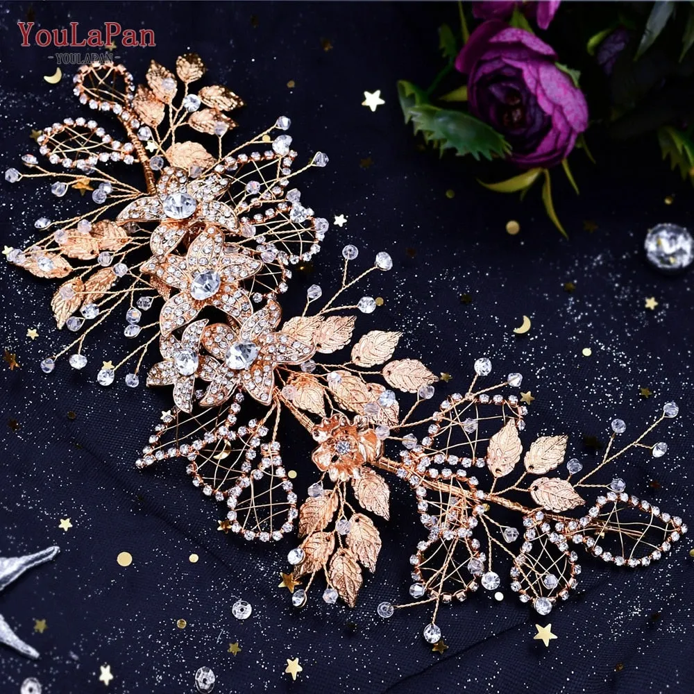 Shiny Bridal Headdress - Luxury Wedding Headband - Women's Hair Accessories, Queen Headpiece, Party, Banquet Headwear