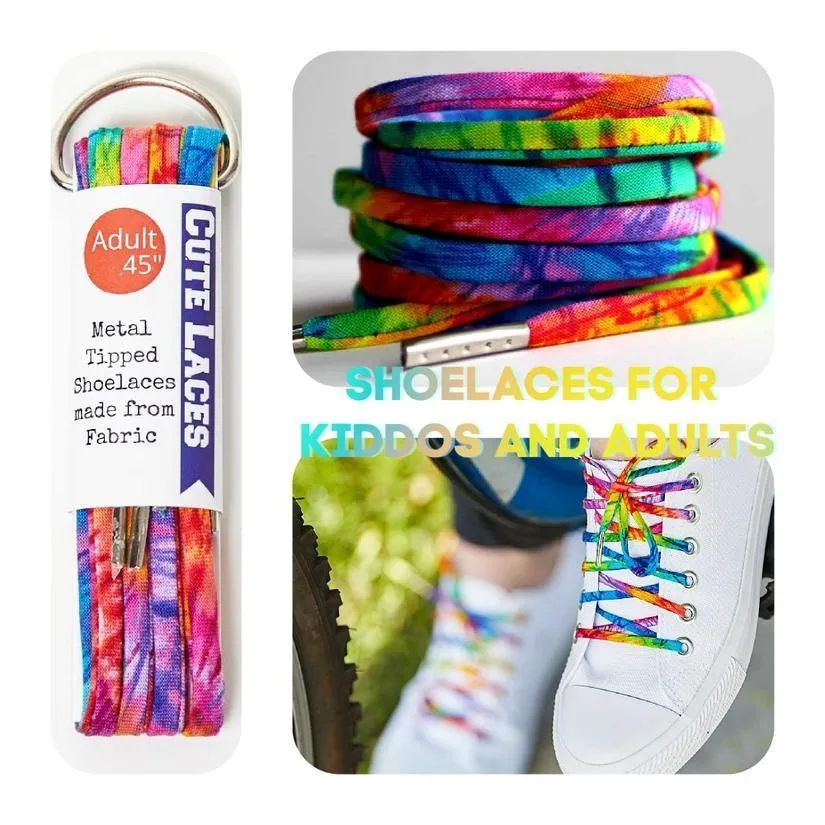 Shoelaces | Tie Dye Rainbow