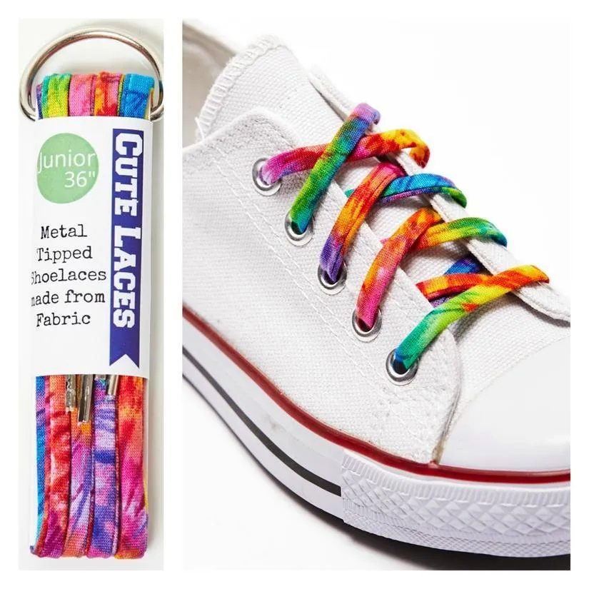 Shoelaces | Tie Dye Rainbow