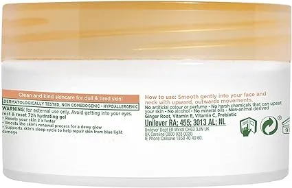 Simple Water Boost Refreshing Hydro Gel Face Cream, Vegan, No Perfume And Alcohol, Dry Skin, 50Ml