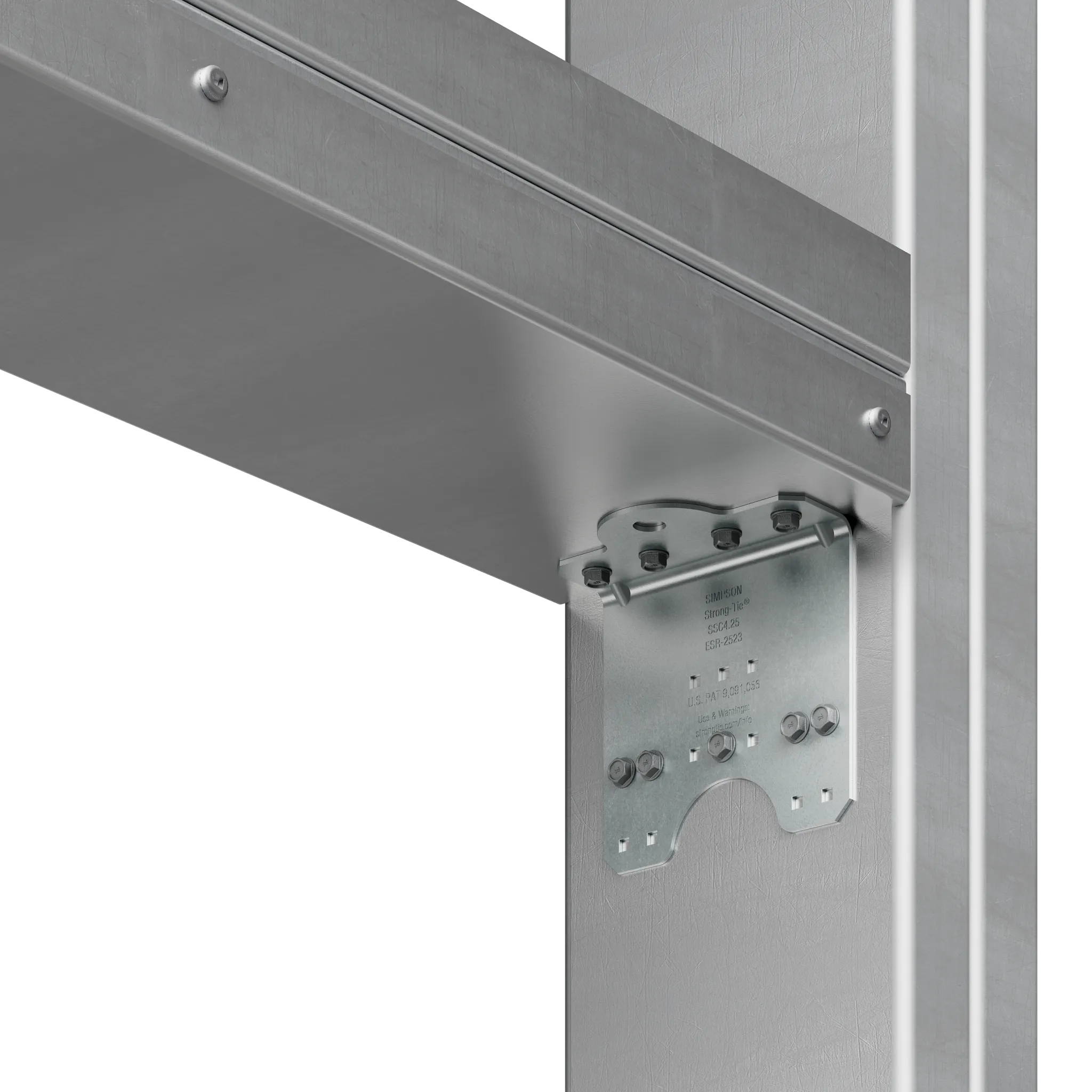 Simpson SSC4.25-R50 SSC 4-1/4 in. 14-Gauge Galvanized Steel-Stud Clip (50-Qty)