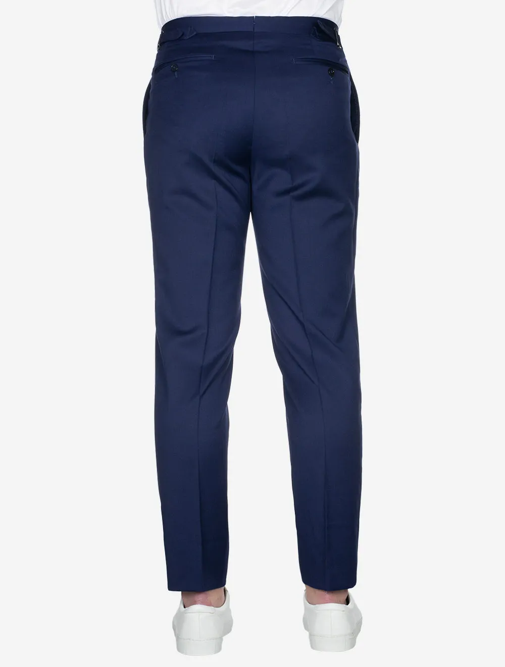 Single Pleat Trouser Blue