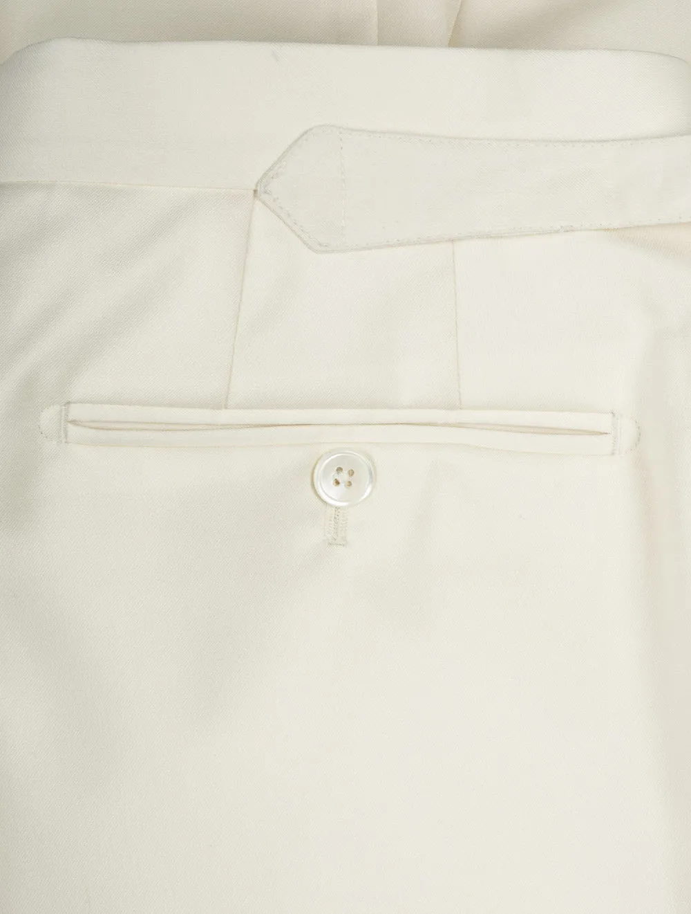 Single Pleat Trouser Cream