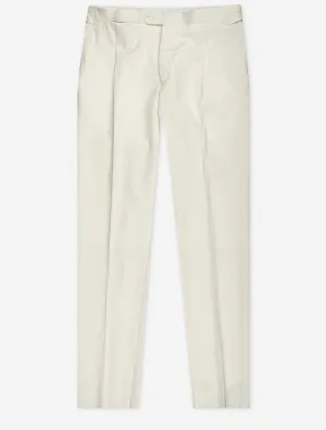 Single Pleat Trouser Cream