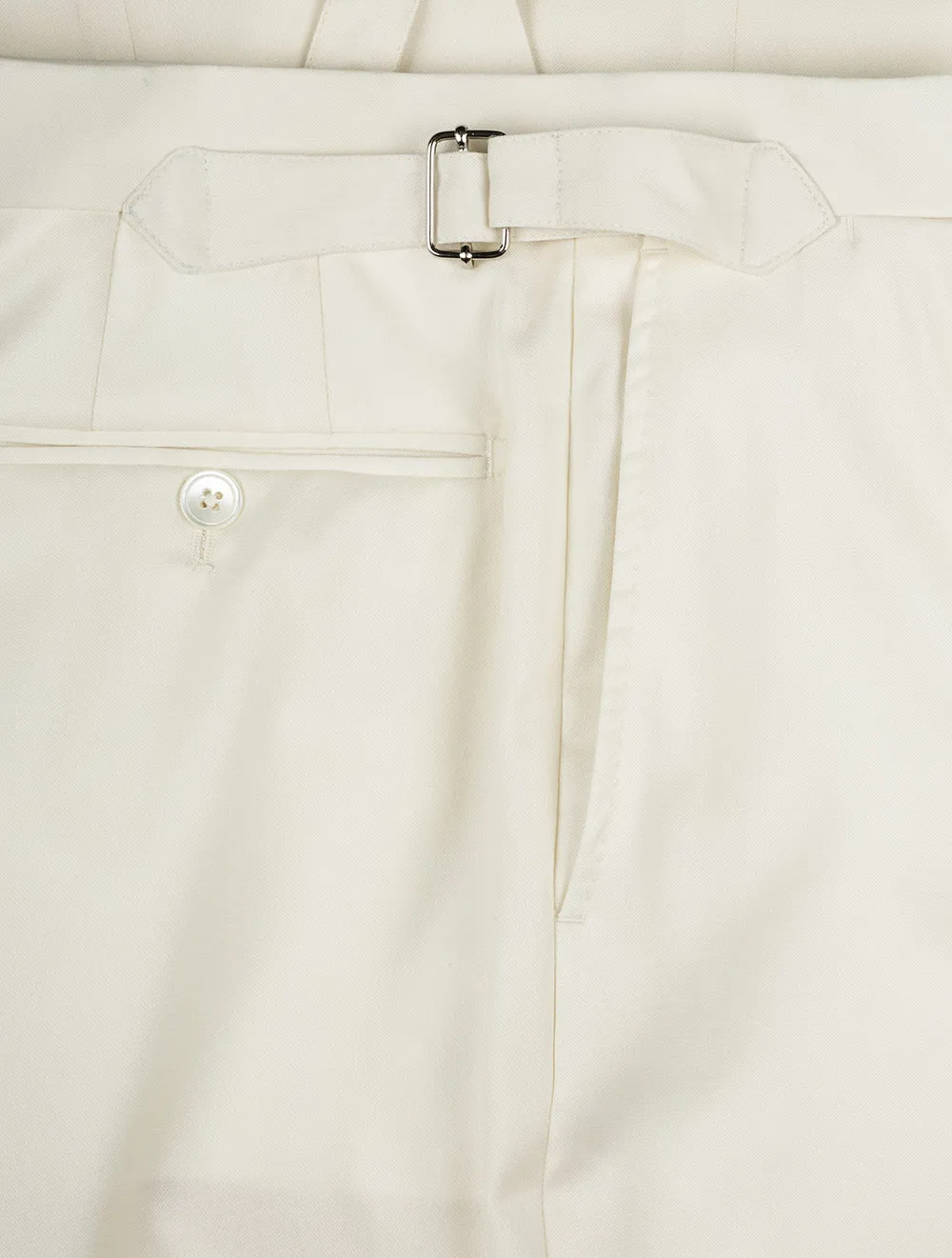 Single Pleat Trouser Cream
