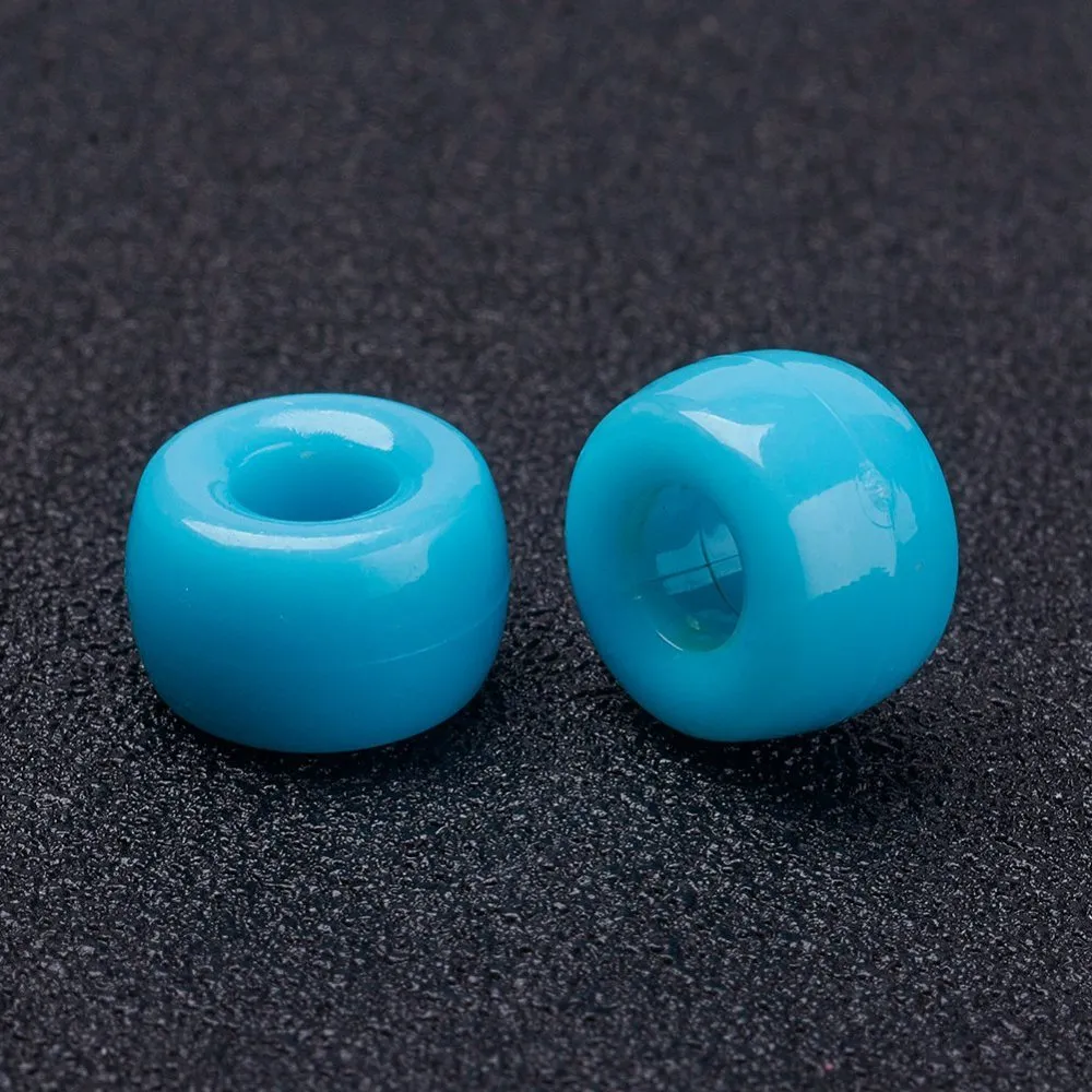 Sky Blue Opaque - Acrylic Pony Beads