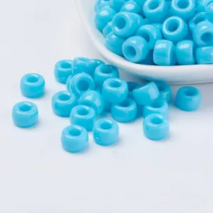 Sky Blue Opaque - Acrylic Pony Beads