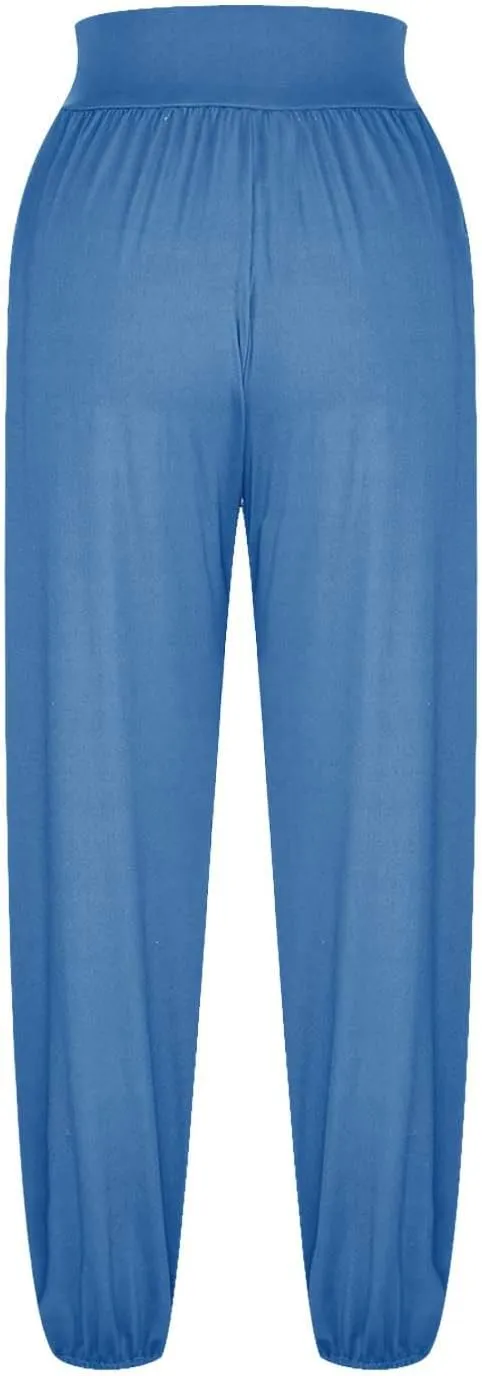 SMIDOW Women's Harem Pants Casual Loose Solid High Waist Yoga Pants Workout Running Joggers Sweatpants Comfy Lounge Trousers