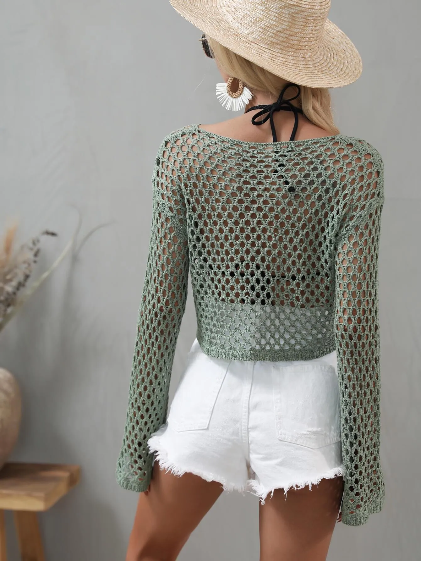Splendid Cropped Beach Cover Up
