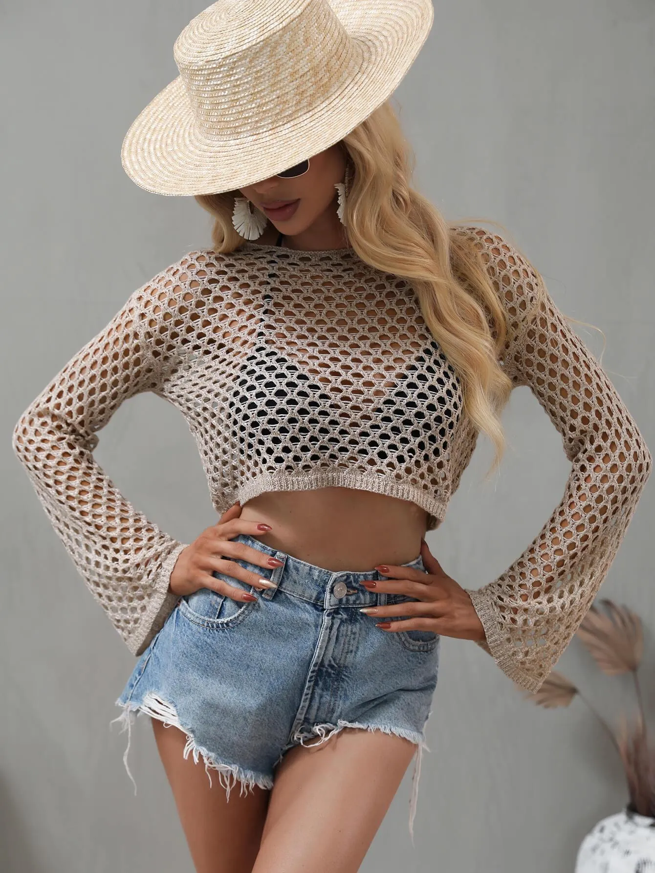 Splendid Cropped Beach Cover Up