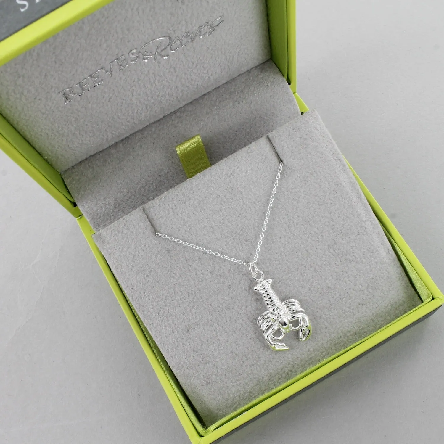 Sterling Silver Lobster Necklace