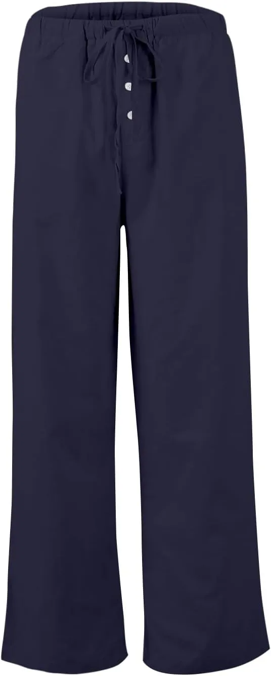 Summer Womens Work Pants Linen Drawstring Vacation Baggy Pants Wide Leg Palazzo High Waisted Pocket Solid Trouser 2025