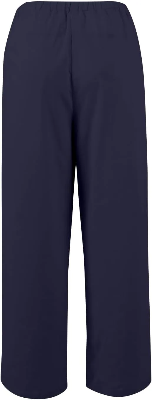 Summer Womens Work Pants Linen Drawstring Vacation Baggy Pants Wide Leg Palazzo High Waisted Pocket Solid Trouser 2025