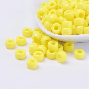 Sunshine Yellow Opaque - Acrylic Pony Beads