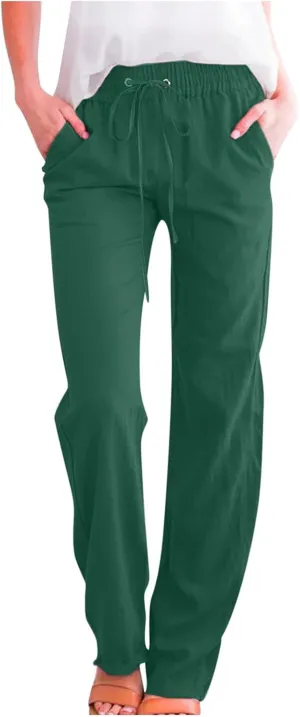 Sweater Wide Leg Pants Winter Velvet Work Slacks with Pockets Wide Leg Wide Leg