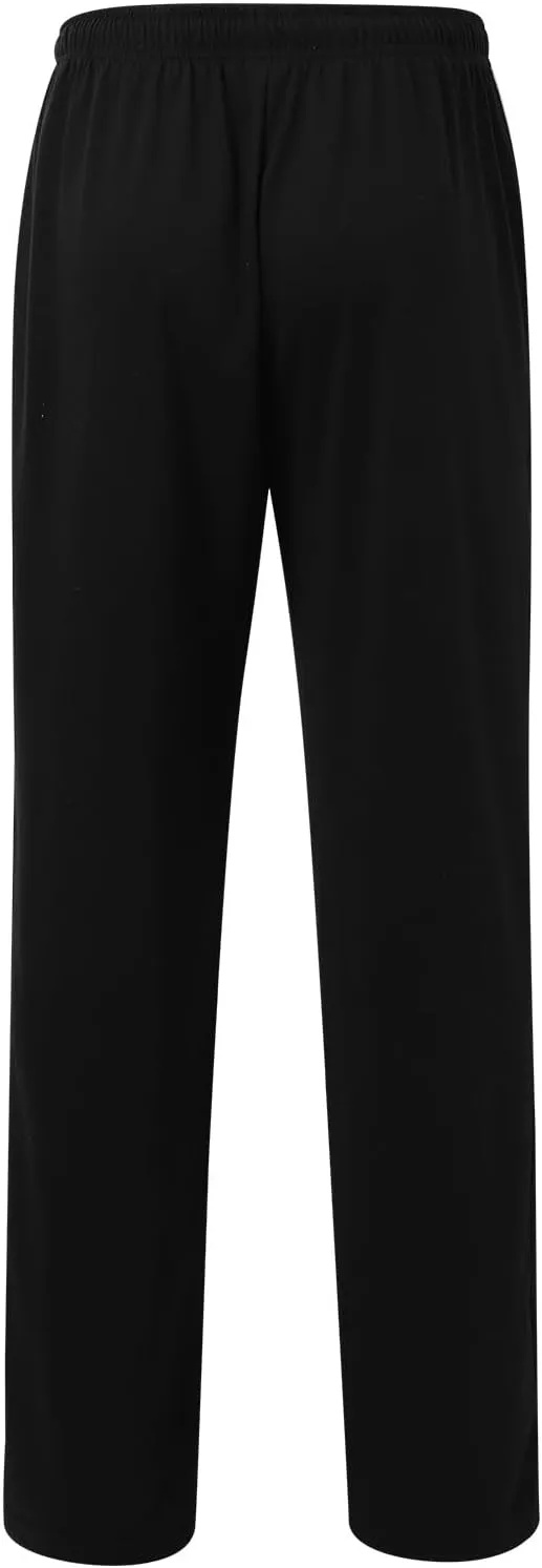 Sweatpants for Men Baggy Sweatpants Straight Casual High Waisted Elastic Waist Athletic Comfy Wide Leg Workout Pants