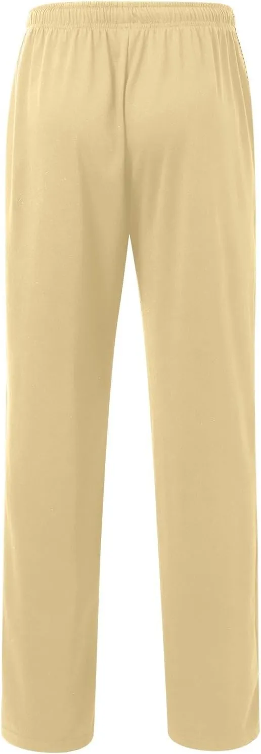 Sweatpants for Men Baggy Sweatpants Straight Casual High Waisted Elastic Waist Athletic Comfy Wide Leg Workout Pants