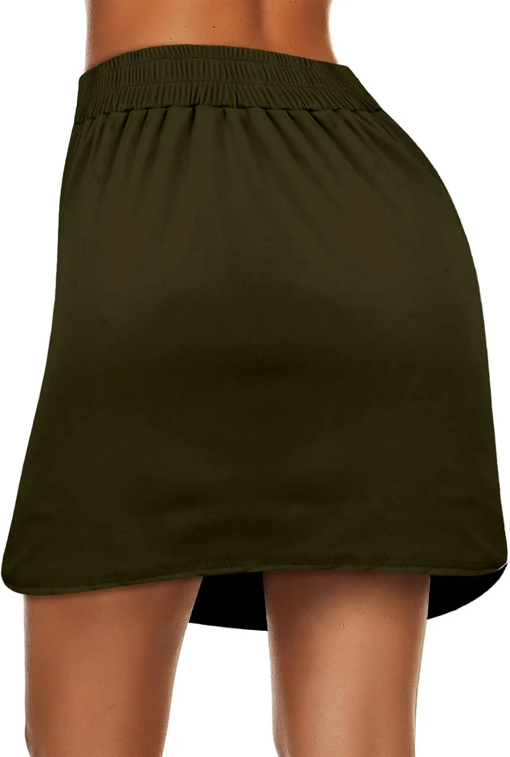 Tennis Skirt for Women Athletic Drawstring High Waisted Skorts with Built in Shorts Pockets Gym Sports Golf Skirts