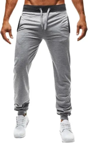 Thatrich Joggers for Men Straight Leg Stretch Pants Slim Fit Workout Sweatpants Outdoor Trouser Sports Active Running Outfits