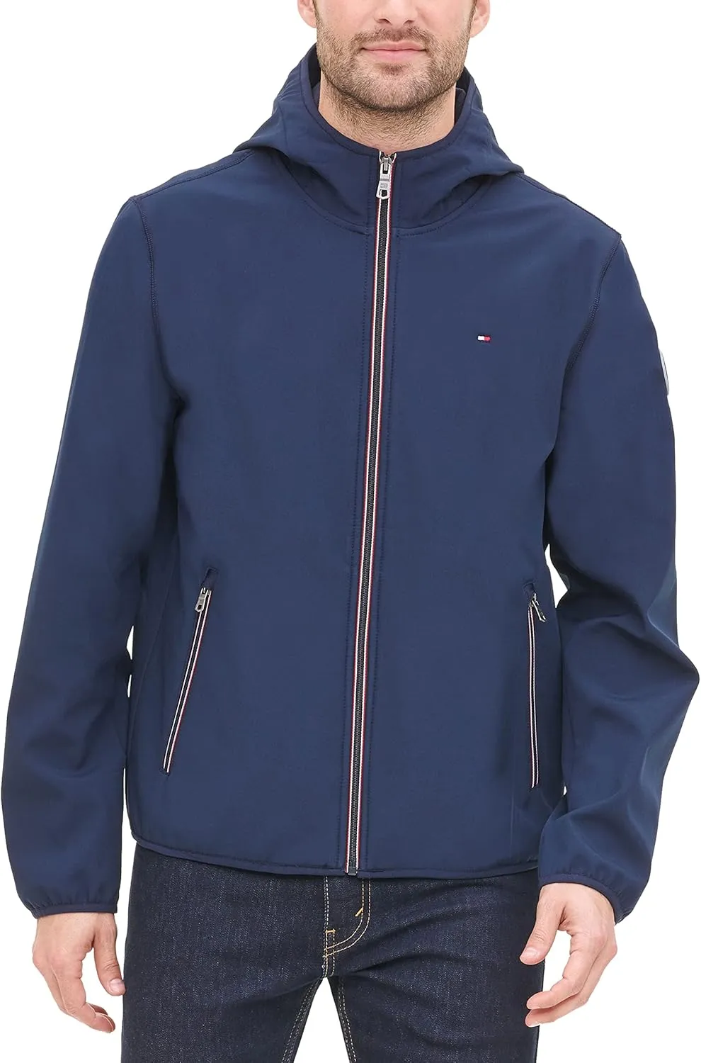 Tommy Hilfiger Men's Hooded Performance Soft Shell Jacket