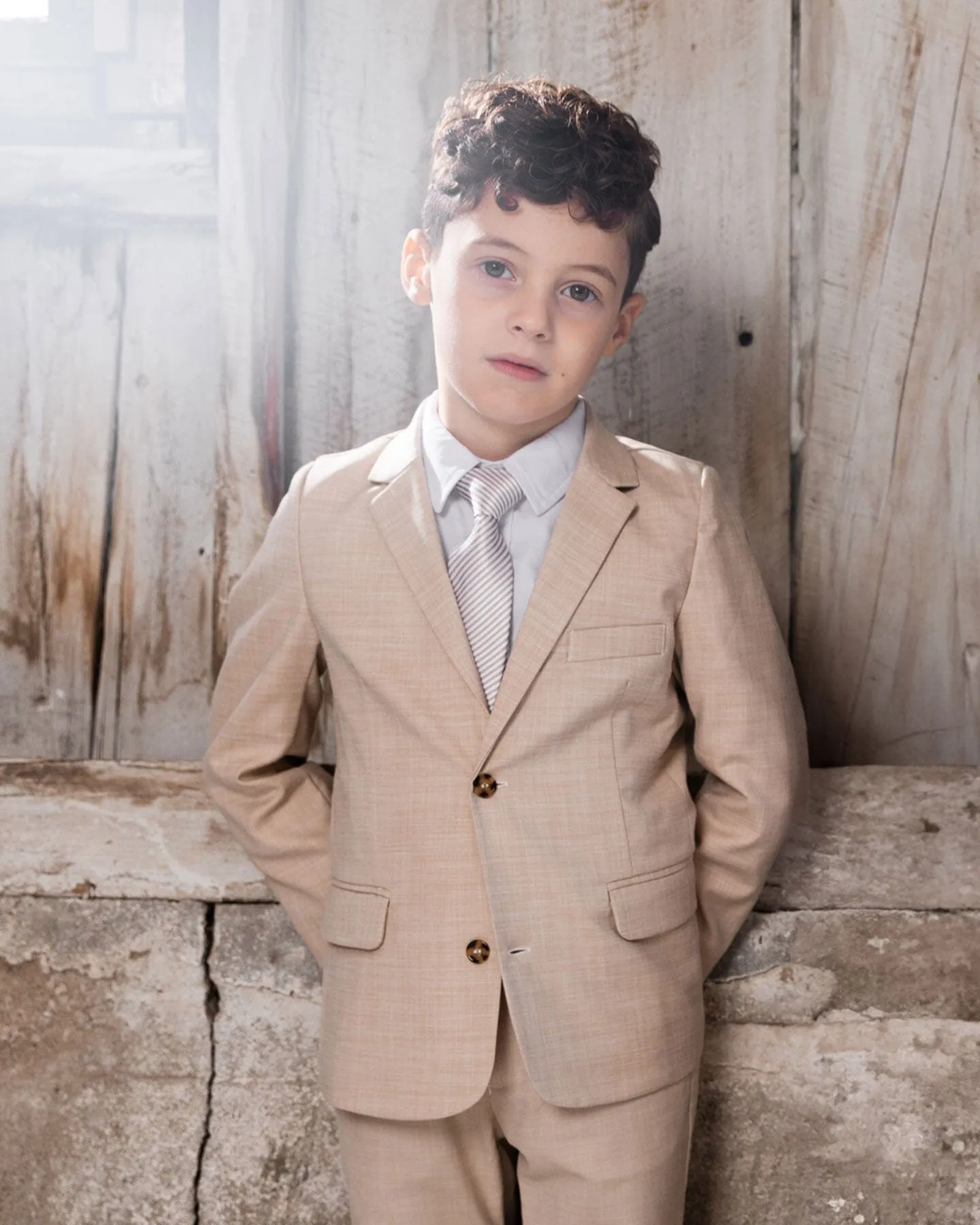 Two Button Blazer Light Taupe