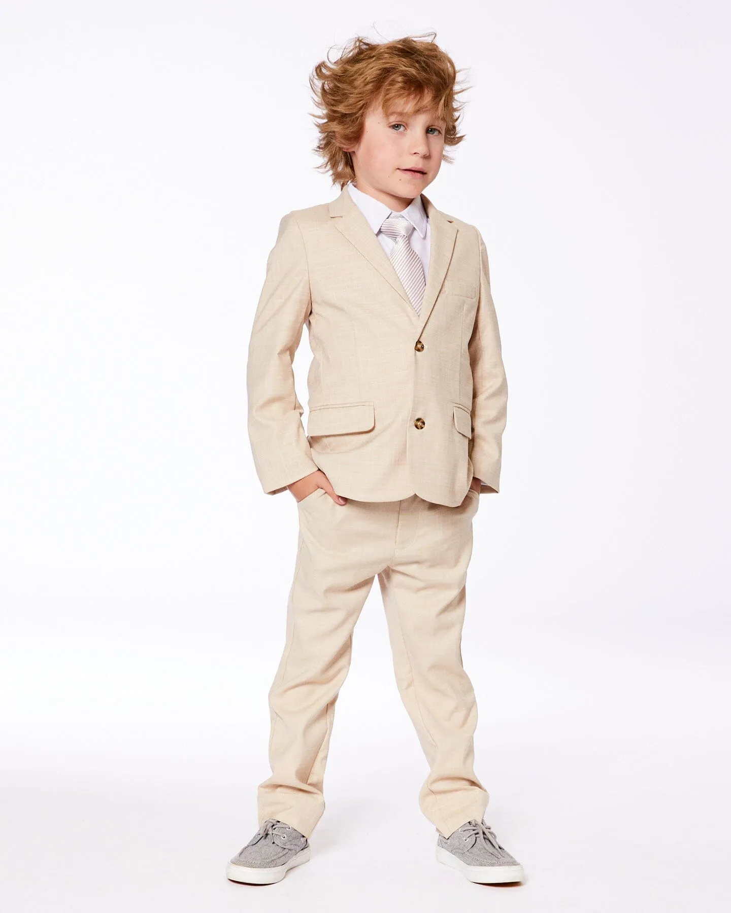 Two Button Blazer Light Taupe