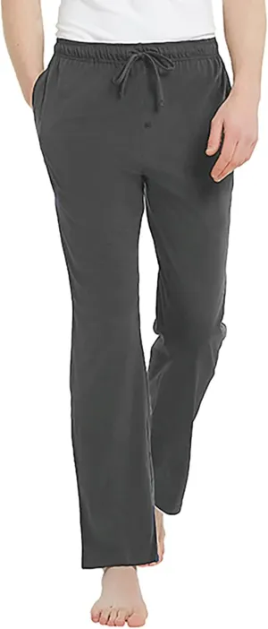 U2SKIIN Mens 100% Cotton Pajama Pants, Lightweight Soft Lounge Pant with Pockets Sleep Pj Bottoms for Men