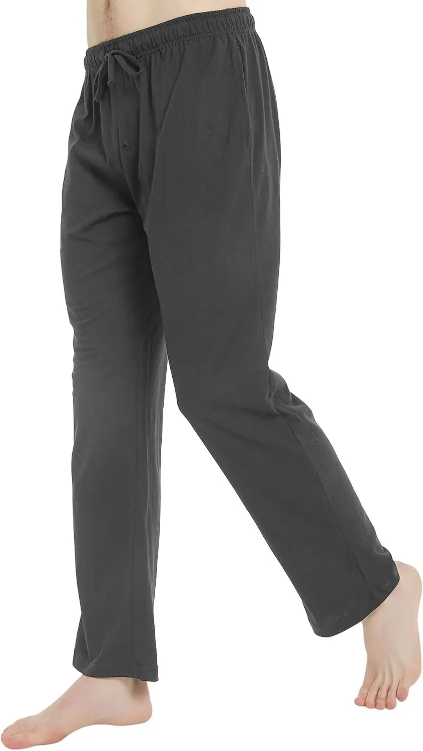 U2SKIIN Mens 100% Cotton Pajama Pants, Lightweight Soft Lounge Pant with Pockets Sleep Pj Bottoms for Men