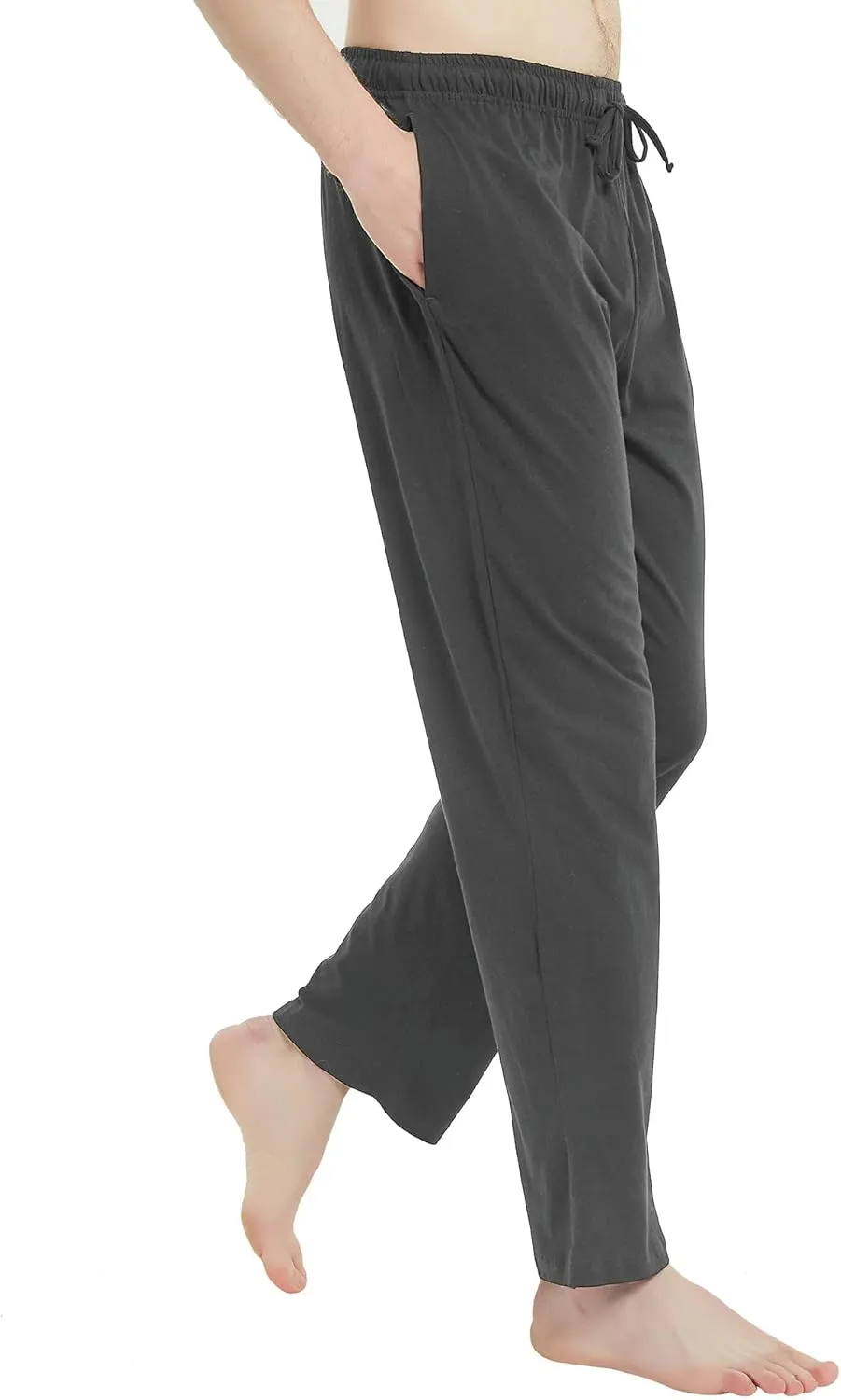 U2SKIIN Mens 100% Cotton Pajama Pants, Lightweight Soft Lounge Pant with Pockets Sleep Pj Bottoms for Men