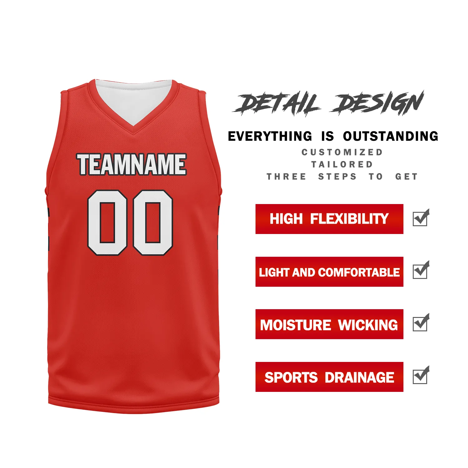 Unique Gift,Custom Red Classic Style Sports Uniform Basketball Jersey BBJ01-bd0a70c8