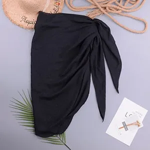 VenusFox Sexy Women Chiffon Swimwear Pareo Scarf Cover Up Wrap Kaftan Sarong Beach Wear Bikinis Cover-Ups Skirts