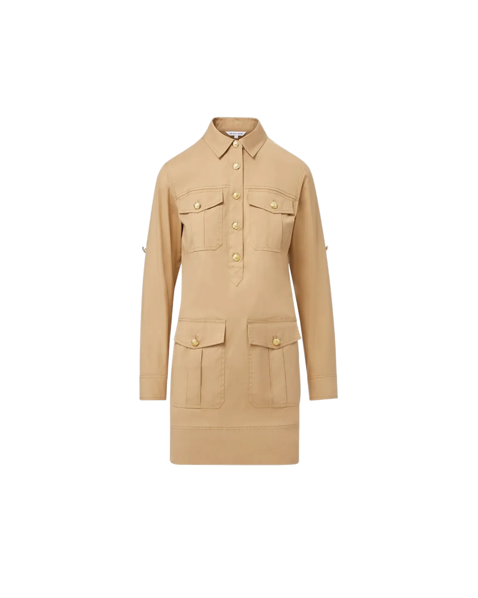 VERONICA BEARD SAUDE CARGO DRESS BEIGE