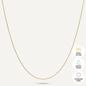 Vibes | Coastal Chic Snake Chain Necklace | 18K Gold-Plated