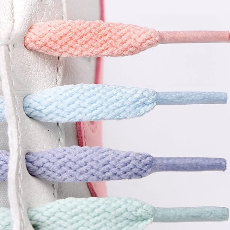 Vibrant Summer Pastel Color Fashion Sneaker Flat Shoelaces