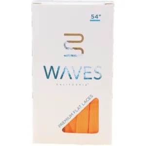Waves California® Bright Orange Premium Flat Laces