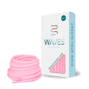Waves California® Candy Pink Premium Round Laces