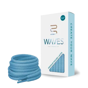 Waves California® University Blue Premium Round Laces