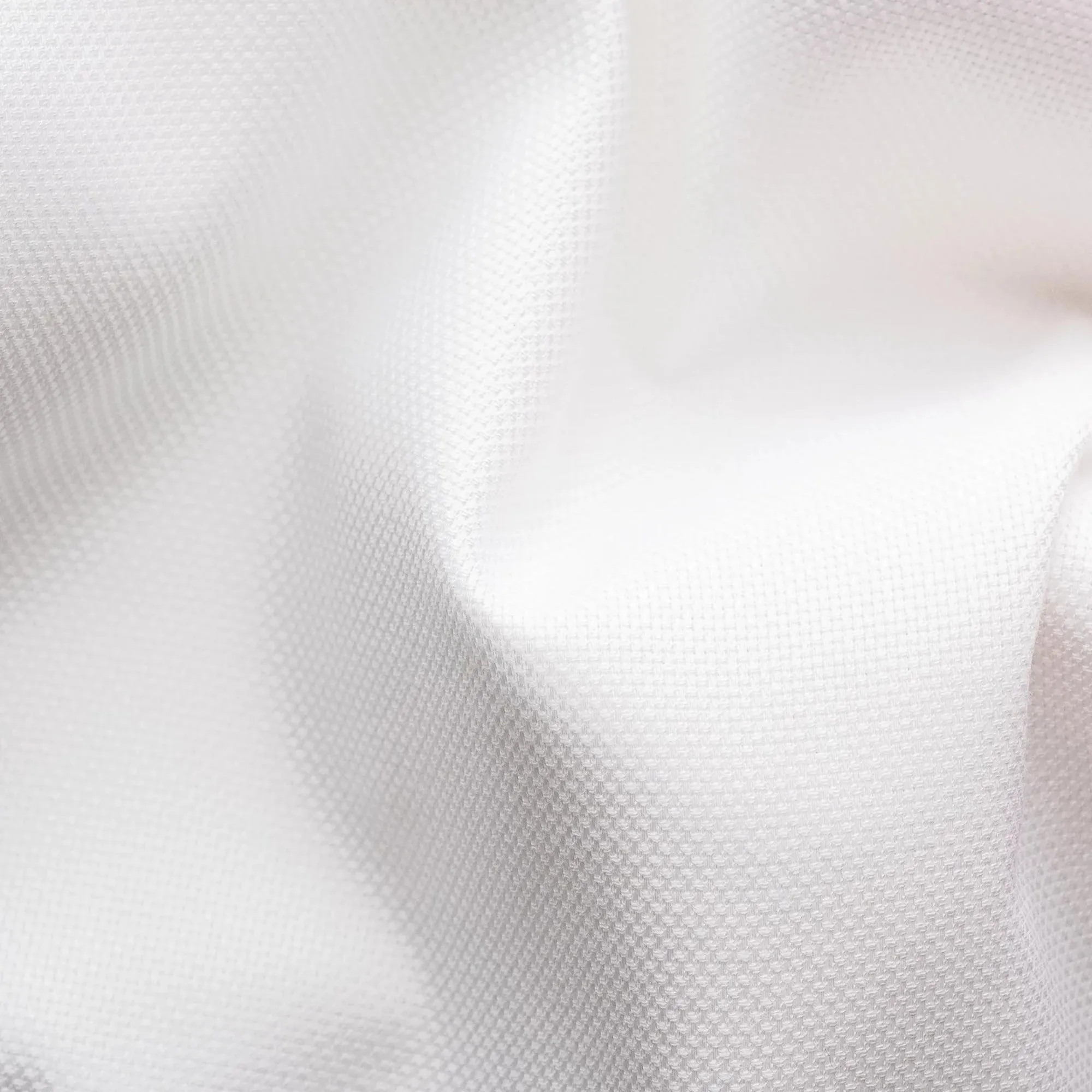 White Semi Solid Cotton-Tencel Slim Fit Shirt - ETON