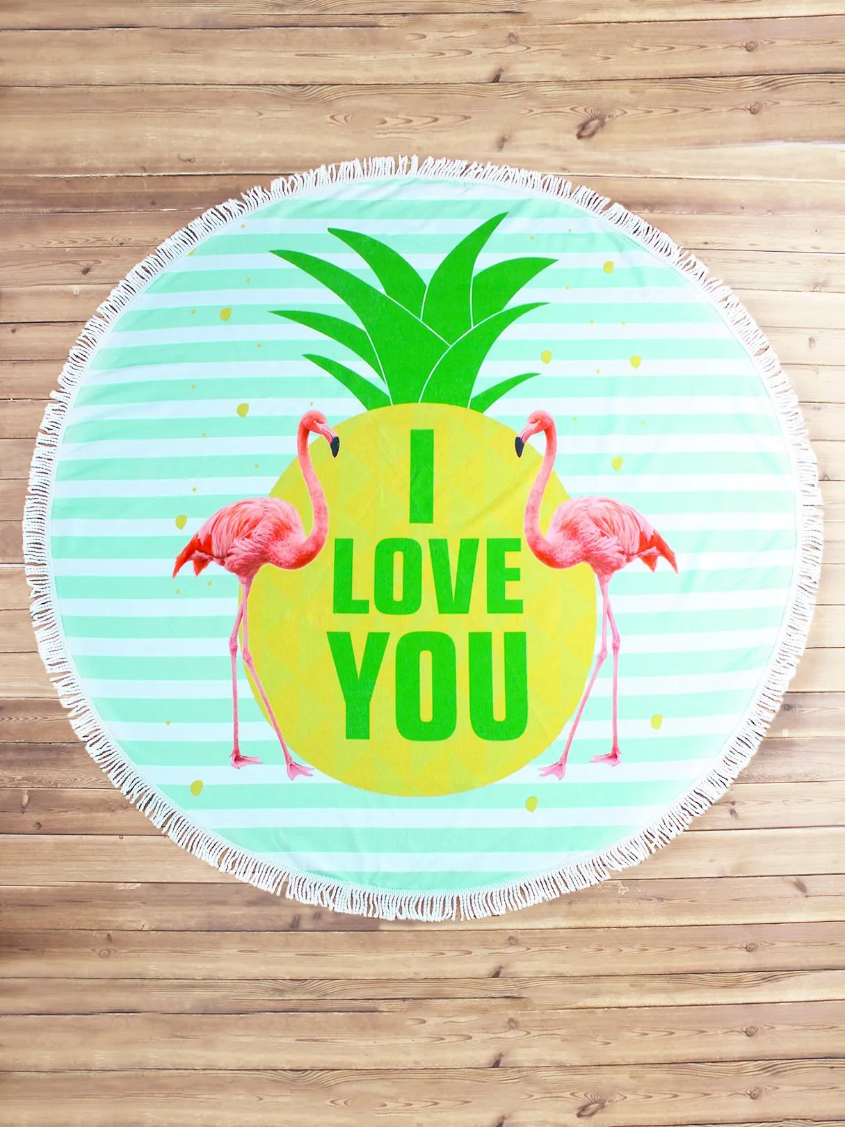 Wholesale Circular Pineapple Tassel Beach Scarf