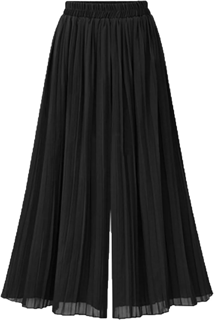 Wide Leg Chiffon Pants for Women High Waist Palazzo Trousers Business Casual Slacks Lounge Harem Trouser with Pocket
