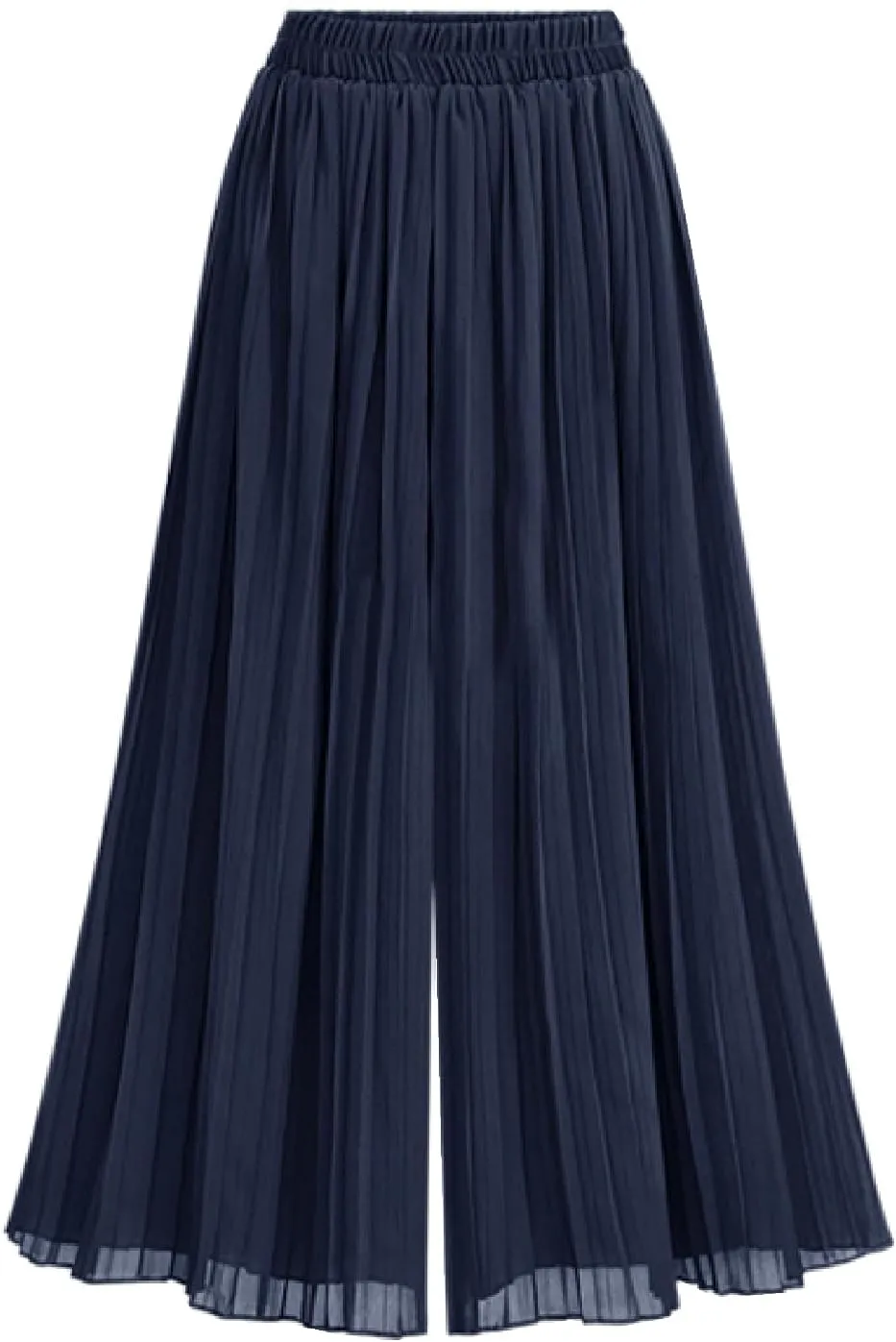 Wide Leg Chiffon Pants for Women High Waist Palazzo Trousers Business Casual Slacks Lounge Harem Trouser with Pocket