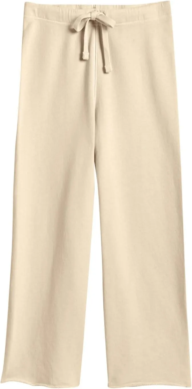 Wide Leg Sweatpants Women Baggy High Waist Drawstring Casual Trouser Style Lounge Pants Comfy Cotton Sweatpants