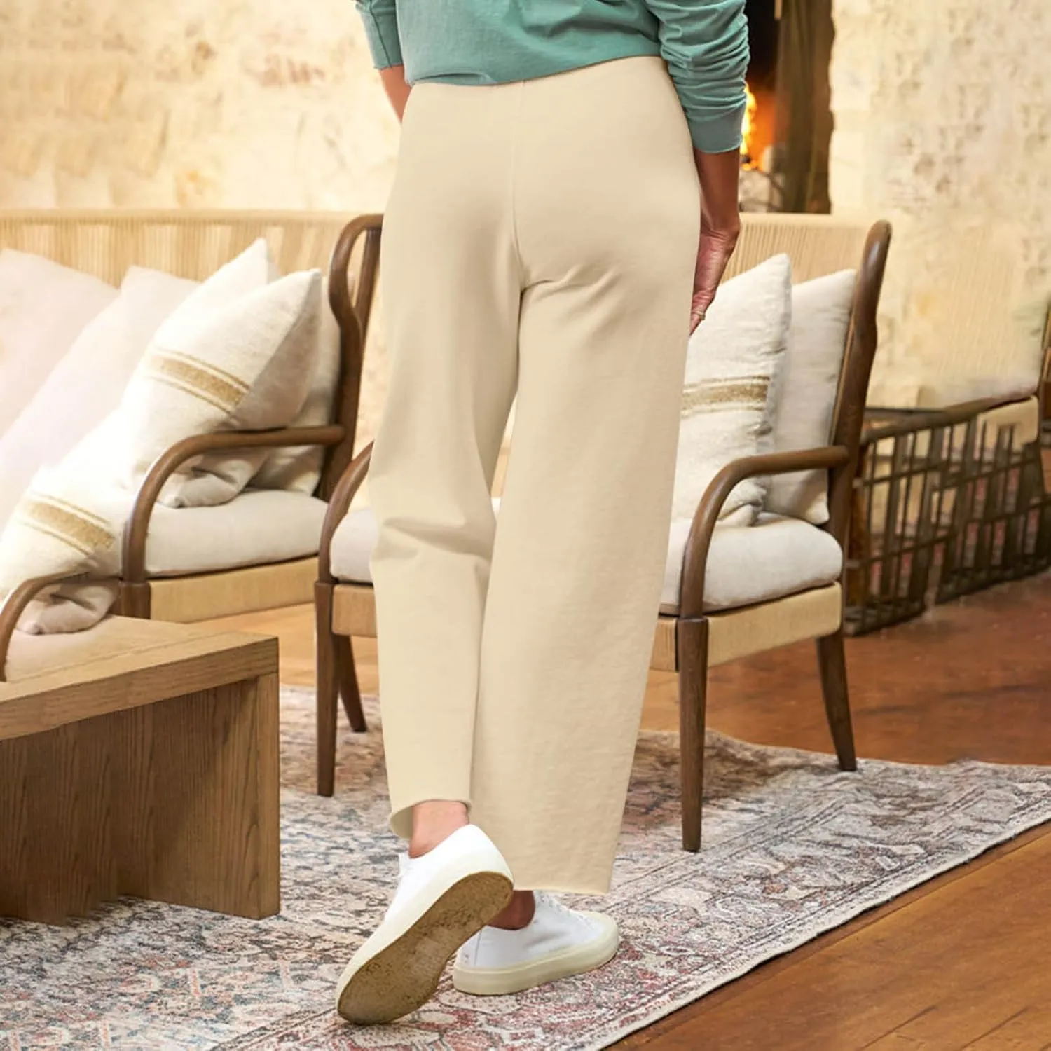 Wide Leg Sweatpants Women Baggy High Waist Drawstring Casual Trouser Style Lounge Pants Comfy Cotton Sweatpants
