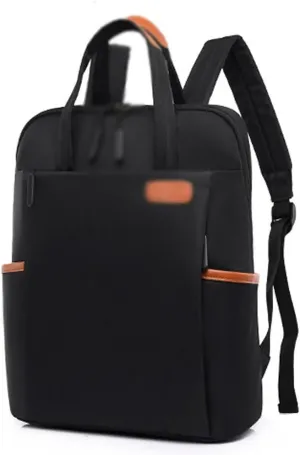 women 1pc Comfortable Business Laptop Backpack for Waterproof Anti Theft Casual Travel Bag Black