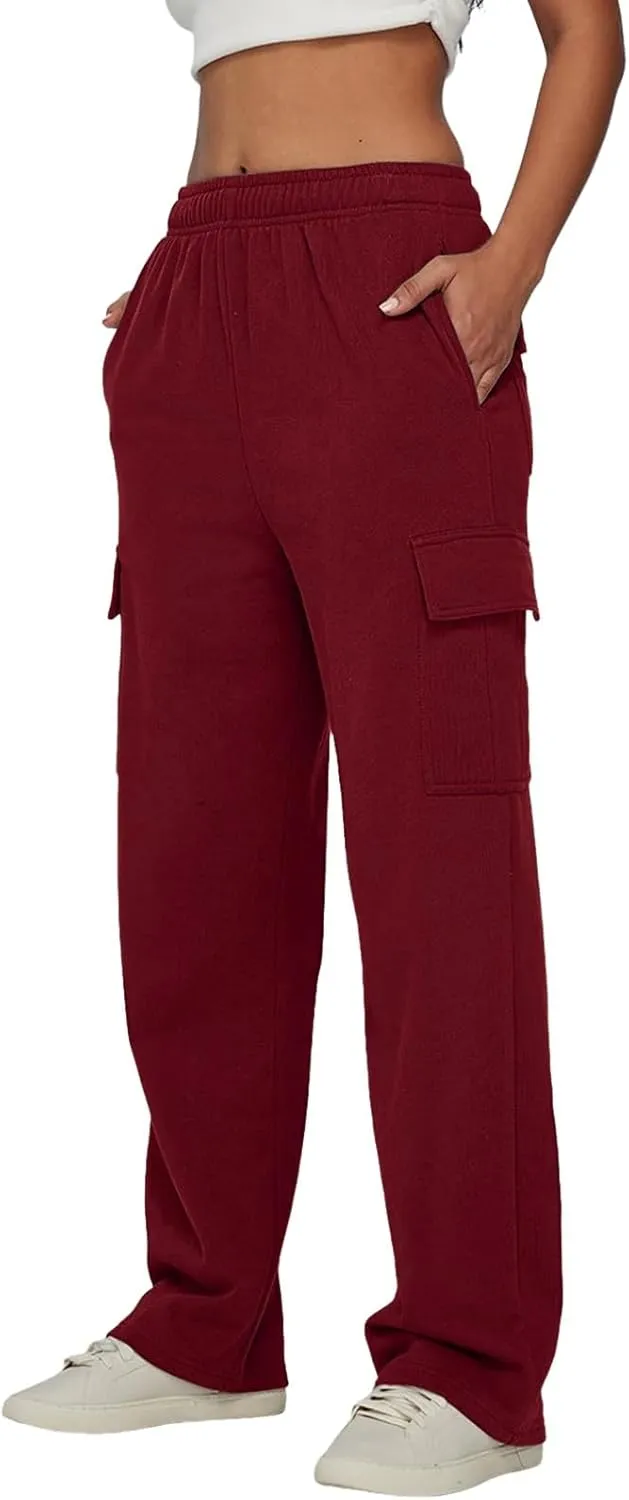 Women Linen Blend Summer Flowy Palazzo Lounge Pants High Waist Bootcut Slim Fit Pants Work Business