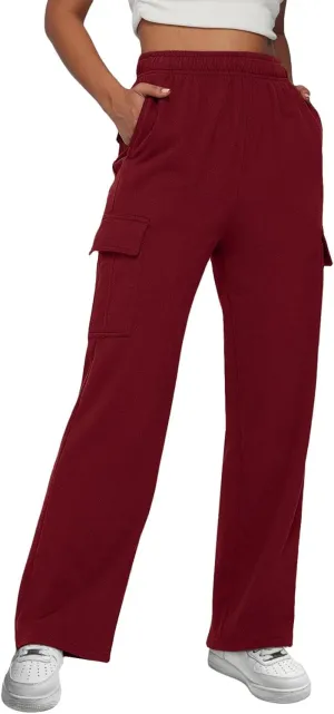 Women Linen Blend Summer Flowy Palazzo Lounge Pants High Waist Bootcut Slim Fit Pants Work Business