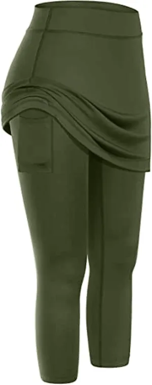 Women Sports Legging Skirts 2025 Trendy Beach Playing Tennis Yoga Sweatpant High Waisted Elastic Slim Fit Casual Pant