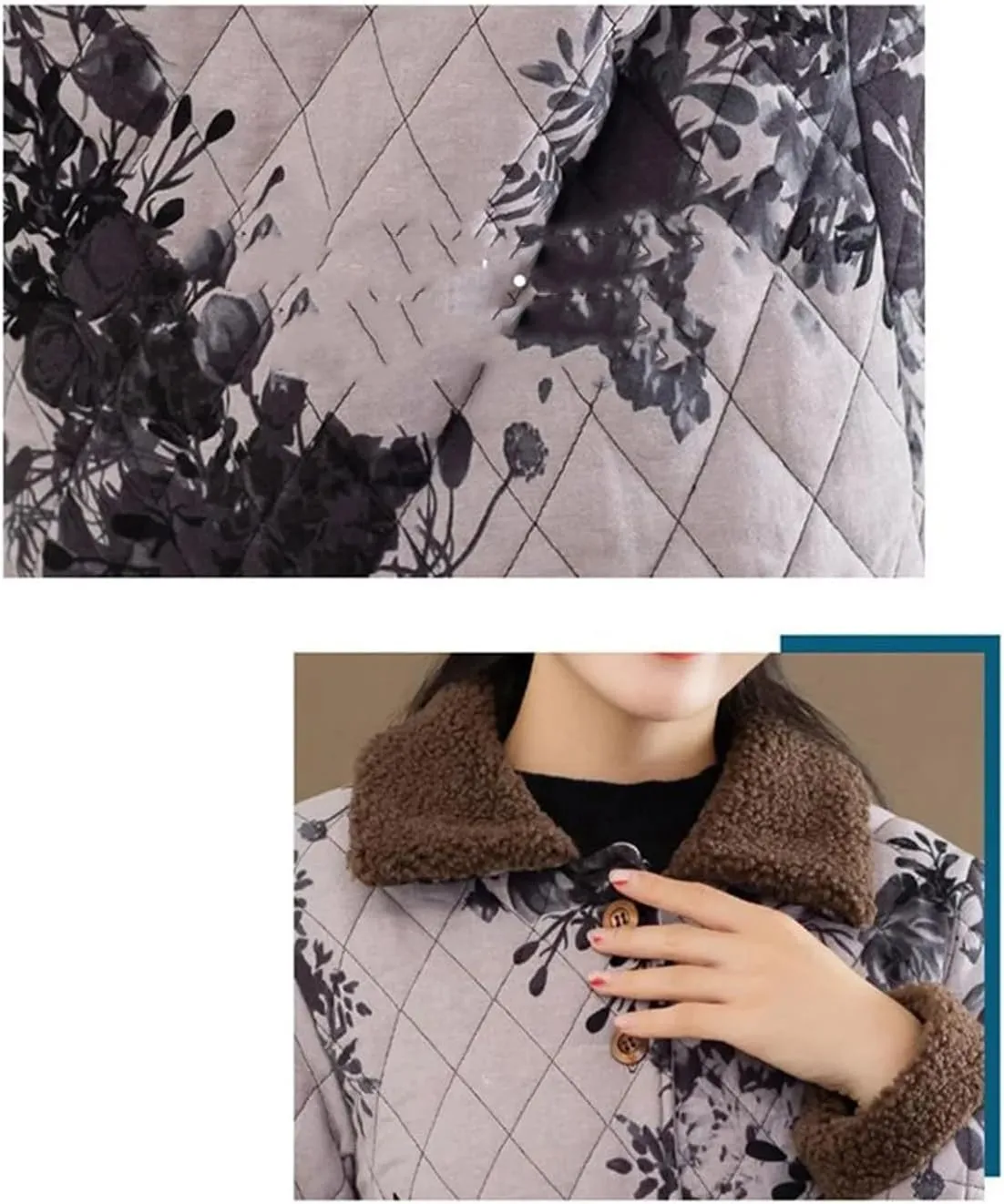 Women Winter Single-Breasted Fleece Warm Cotton-Padded Coat Loose And Comfortable Jacket